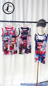 Kids top jersey terno  2-7yrsold NEZHA