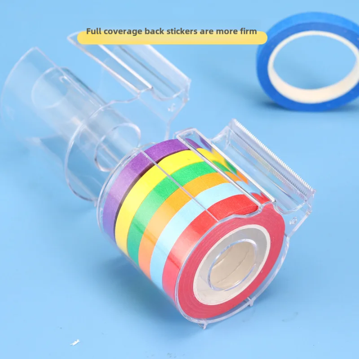 Transparent Tape Dispenser Creative Office Supplies Storage Box For