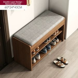 GUANGMANZHI | Entryway Shoe Changing Soft Padded Seat Stool