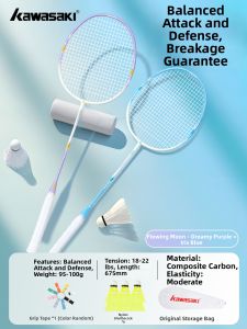 Kawasaki | Durable Lightweight Student Set Badminton Racket