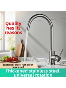MOLORE | Pull Out Hot & Cold 3 Way Stainless Steel Kitchen Faucet