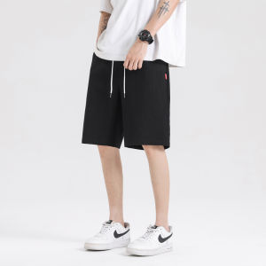 High-End Pure Cotton Khaki Casual Mens Shorts Summer Thin Five-Point Loose Straight Leg Advanced Pants Versatile Youth Fashion
