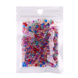 30g Non-Hole Glass Beads Nail Art Stones DIY Craft Magic Rainbow Bubble Beads UV Resin Epoxy Mold Fillings Jewelry Making
