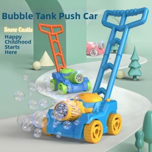 Tank Mower Style Push Bubble Machine Automatic Toy