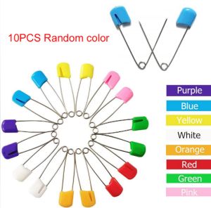 10Pcs Baby Pins Nappy Pins Colored Safety Pins Child Infant Kids Locking Cloth Diaper Pins
