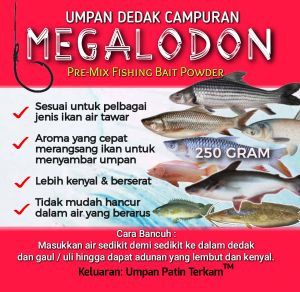 UMPAN DEDAK MEGALODON