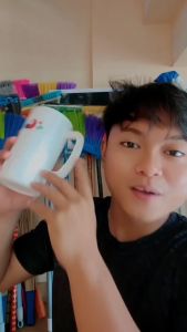 gelas kopyor plastik motif ayam jago 1pcs Gelas Gagang Besar Kopyor Ayam Jago / Gelas Minum