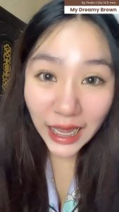 OLALILA Softlens My Dreamy Brown Natural Lens 14.5mm by Pinkin Normal & Minus