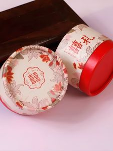 กล่องบรรจุของขวัญวันแต่งงานแบบกลมหรูหรา 2025 กล่องบรรจุภัณฑ์สำหรับผงชูรส กล่องเปล่า กล่องกระดาษ กล่องของขวัญวันแต่งงาน