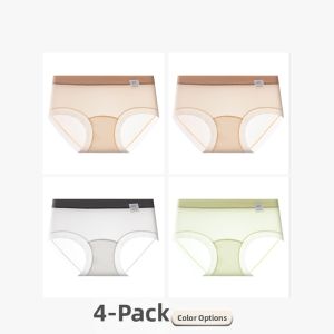 Antibacterial Breathable Quick-dry Womens Ice-silk Underwear