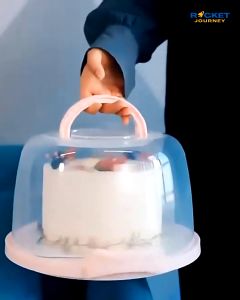 Extra Height Transparent Cake Storage Box Portable Cupcake Storage Box Plastic Waterproof Cake Storage Container Picnic