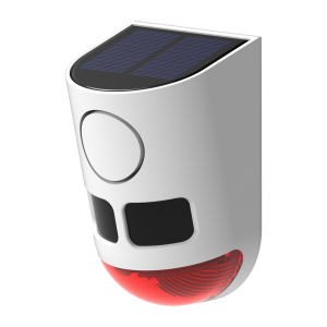 SANX Solar Alarm Lamp Timer Sound Alert Flash Warning Sound & Light Alarm & High Frequency Muharram Outdoor Waterproof Motion Sensor Animal Repeller