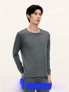 HLA | Mens and Womens Pure Cotton Thermal Underwear Set Breathable Skin-friendly Long Sleeve Round Neck Antibacterial Autumn Clothes