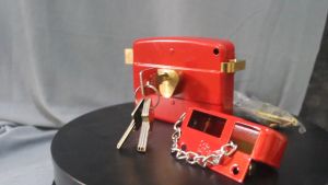 Kunci Pintu Gerbang Besi Cobra Otomatis Computer Key Merah