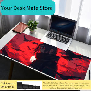 Bandai | Mouse Pad Non Slip Rubber Mousepad Naruto Itachi Uchiha Laptop Gamer Cabinet Keyboard Pad Office Computer Gaming Desk Mouse Mat