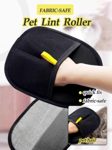 Dual-Sided Pet Hair Removal Gloves Pembuang Bulu Static Pet Hair Remover Gloves Reusable Dog & Cat Fur Remover 宠物猫毛手套