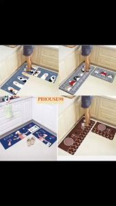 Thảm Lau Chân Nhà Bếp Nhà TắmThảm Chùi Chân Trải Sàn Nhà Thấm Hút Nước Chống Trơn Trượt Chất liệu Polyester  bền dẻo