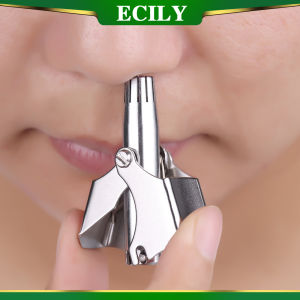 ECILY Lông Mũi tai Tông đơ cho Nam bằng Thép không gỉ Hướng dẫn sử dụng có thể giặt xách tay tondeuse Nez tẩy lông mũi vibrissa dao cạo Máy cạo râu