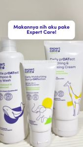 Expert Care - Physical Sunscreen 50gr + 2in1 Shampoo & Body Wash + Face & Body Lotion Cream BPOM