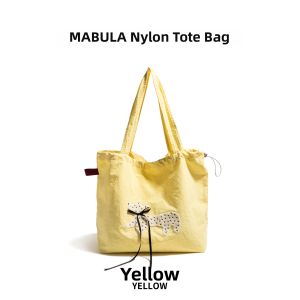 MABULA | Dopamine Styled Lettered Canvas Bag Large Capacity