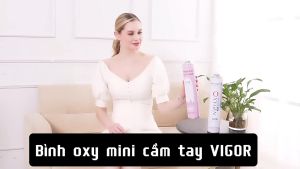 bình oxy mini cầm tay vigor trợ thở trong trường hợp khẩn cấp tính di động cao mang theo bên mình sử dụng mọi lúc mọi nơi