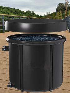 Large Inflatable Ice Bath Tub 6 Layer Cotton Foldable Athlete Repair Cooling Bath Bucket Korean Style Plastic Bath Barrel