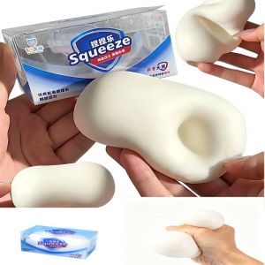 hot toys | ASMR Crunchy Soap Ball Soft and Smooth Stress Relief Ball Sensory for Alleviating Anxiety and Hand Pressure Kawaii Fidget Toys