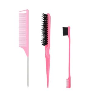 3/5/8pcs No-Heat Curling Iron Set with Satin Sleep Cap Hair Clips Comb Hair Tie Womens Heatless Overnight Styling Tools