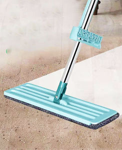 Flat Floor Mop With Washable Microfiber Pad Wet And Dry Cleaning Floor Mop For Living Room And Bathroom Effortless Mopping