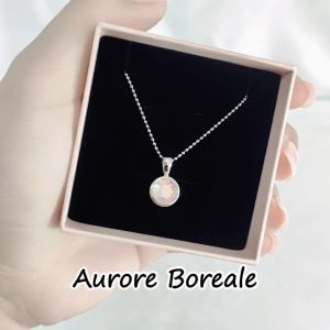 SO SEOUL Bella Swarovski® Crystal Necklace – Rhodium Plated 45/55/66cm AB/Light Sapphire