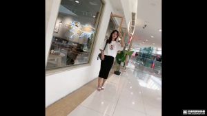 (Stock in KL-087) Womens Midi Skirt Ribbed Slim High Waist Elastic Pencil Knitting Look