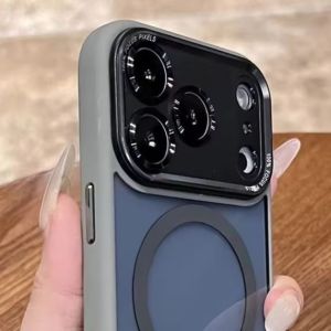 เคสกันกระแทกสีใหม่สำหรับ iPhone 17 Air 16 15 14 Plus 13 12 11 Pro Max รองรับ Magsafe  แบบแข็งแรง ทนทาน โปร่งใส  วัสดุโลหะ