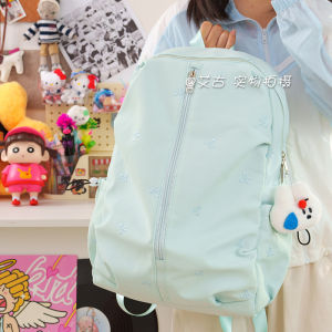 Túi Đeo Vai Dung Tích Lớn Chống Nước Có Ngăn Đựng Máy Tính Để Bàn Cho Sinh Viên Đại Học Màu Trơn Bền Đơn Giản Phong Cách INS Túi Đeo Vai Đôi