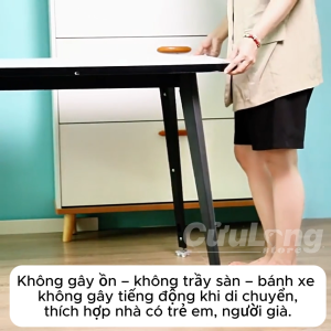 Bánh Xe Di Chuyển Nội Thất Đồ Vật Chịu Lực Dán Đáy Xoay 360 Độ Bánh Xe Đẩy Hàng Không Gây Ồn Không Trầy Sàn Đa Năng
