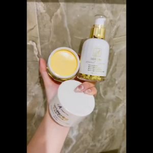 Combo kem face pháp serum sữa rửa mặt trà xanh X2 Acosmetics OK039 giúp làm sạch dưỡng trắng da