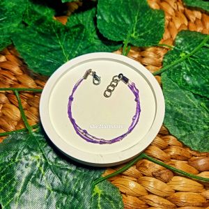 Gelang Kristal Ungu Aesthetic Premium Murah Meriah