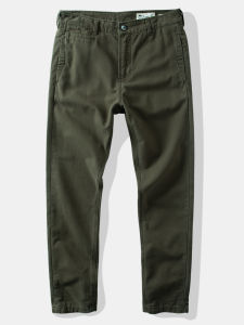 yzgf | Quần Khaki Cotton Cổ Điển Mỹ Dày Dặn