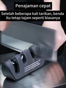 Renovasi dalam 5 detik Pengasah Pisau  Pengasah Pisau Cepat Alat Pengasah Pisau Dapur Pengasah Pisau Tiga Kepala Pengasah Pisau Multifungsi Pengasah Pisau Gagang