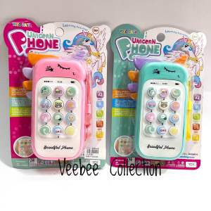 Mainan bunyi Hp anak/ unicorn phone anak bayi