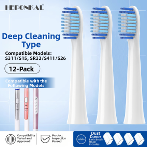 Crest Electric Toothbrush Head S311/S15/SR32/S411 Replacement Head White Brush Deep Cleaning Adult Oral Care Beauty Device