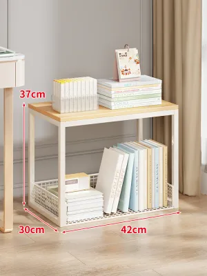 LJXZ | Multi-level Mobile Bookshelf with Wheels Easy Storage