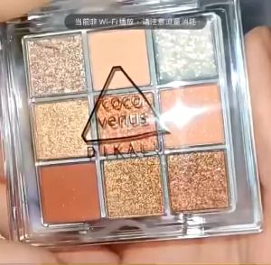 Bảng mắt nhũ DIKALU nội địa Trung bảng phấn mắt 9 ô trang điểm mắt nhũ lấp lánh bền màu lâu trôi - Life Style 4U