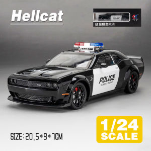 LEO 1:24 HellCat Police Car Diecast Model Car Alloy Cars Toys Collection Gift For Kids Boy Girl