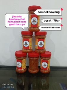 sambel bawang pedas 170gr HALAL homemade