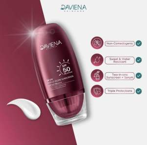 Sunscreen Daviena skincare Spf 50 & Sunscreen spf 35 / Facemist Daviena Skincare