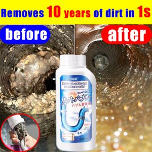 Removes 10 years of dirt in 1s drain clog remover Dissolves 500 Types of Clogs Pipeline Dredge Agent Powder Cleaner 350g sink clog remover without damaging the pipesog Clean the inner wall to prevent odor clogged 管道疏通剂