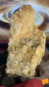 (VIP) Hốc hoa đá Thạch Anh vàng nhạt Citrine Quartz to lớn tự nhiên thô sơ năng lượng vũ trụ thiền định 768