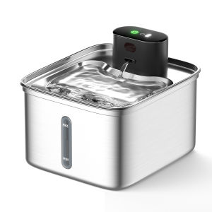 Stainless Steel Automatic Pet Water Fountain For Cat Dog 3.5L Wireless Dog Water Dispenser Cat Water Fountain With Filter