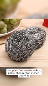 Ordinary Plain Fine Steelwool Stainless Steel Wool wire kitchen cleaning steel