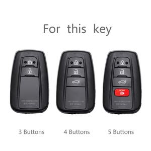 2 3 4 Buttons TPU Key Cover Case for Toyota Camry RAV4 Highlander Avalon C-HR Prius Corolla GT86 Shell Fob